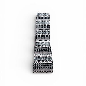 Kohl’s Accessories Fair Isle Infinity Scarf – Black & White Geometric Knit Snood